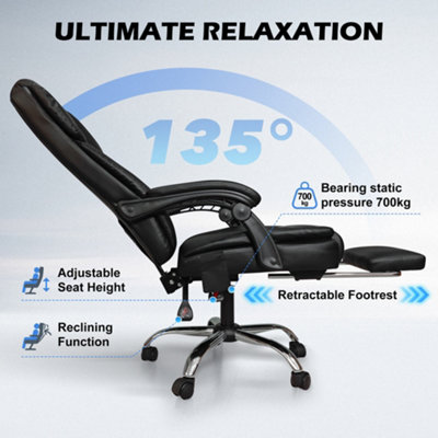 Alivio Heavy Duty Office Massage Chair, 360 Degree Swivel Recliner ...