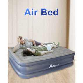 Alivio Inflatable Air Bed with Built-in Electric Pump, Double Air Mattress 152 X 203cm