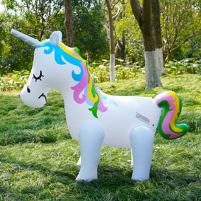Alivio Inflatable Unicorn Sprinkler Water Toys for Summer Yard and Outdoor Play Kids