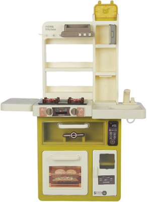 Four Micro-ondes Jouet DeAO - Avec Lumière, Sons, Rotation, Aliments Factices - Set De Jeu De Rôle - Pour Enfants
