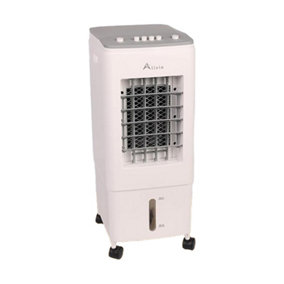 Alivio Portable Air Cooler Humidifier, 6L Water Tank, 3 Fan Speeds with 2 Ice Packs & Automatic Oscillation
