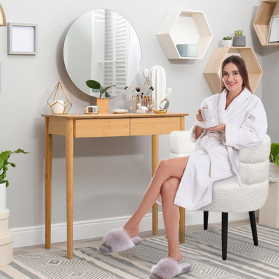 Alivio Sherpa Chair, Sherpa Sofa Chair for Living Room Bedroom Dining Room Makeup Office Reception Cafe Bar - White