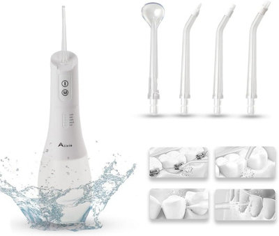 Alivio Tooth Water Flosser Teeth Cleaner 5 Jet Tips Dental Oral Irrigator UK - 7