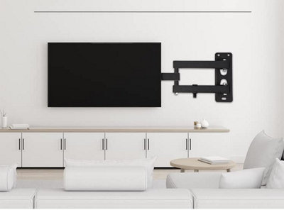 Tilting TV Wall Mount Bracket For 13-43 In. TVs, Universal Tilt TV Monitor Mount Steel Bracket Supports Up To 55 Lbs Psst1b