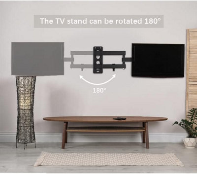 Alivio TV Wall Mount Bracket for 26-63 Inch TVs Screen, 45kg Capacity & 180 Degree Rotate Swivel Tilt TV Wall Mount