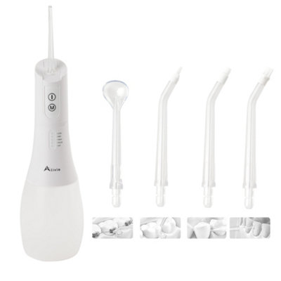 Alivio Water Flosser Rechargeable Dental Oral Irrigator, 5 Jet Tips,  400ml Capacity, IPX7 Water Proof Price Comparisons | Compare The Build