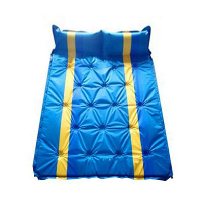Alivio Waterproof Self Inflating Sleeping Mat 1.5in Memory Foam Camping Pad for Hiking, Tent, Travel (Double, Blue)