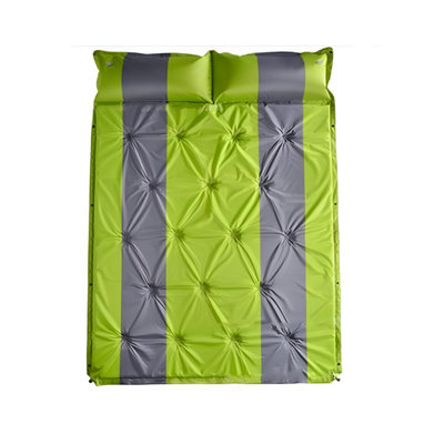 Alivio Waterproof Self Inflating Sleeping Mat 1.5in Memory Foam Camping Pad for Hiking, Tent, Travel (Double, Green)