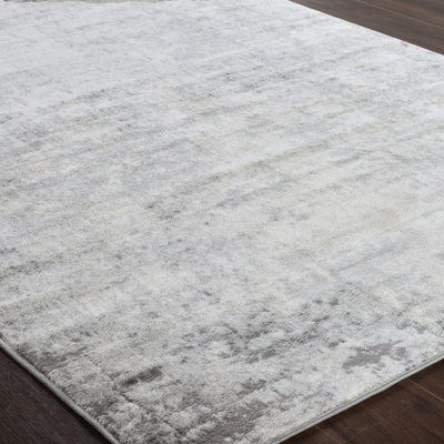 ALIX Abstract Modern Marble Charcoal Area Rug 200 x 275 cm