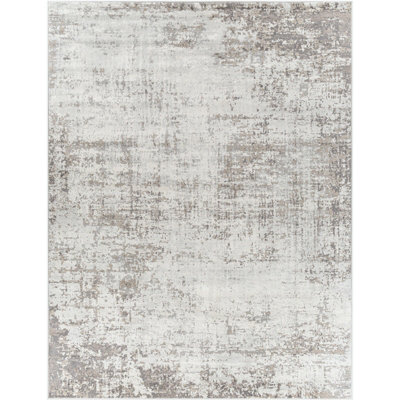 ALIX Abstract Modern Marble Medium Grey Area Rug 200 x 275 cm
