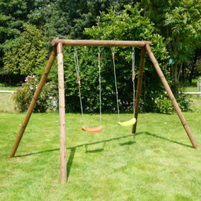 Alizee Double Wooden Swing Set