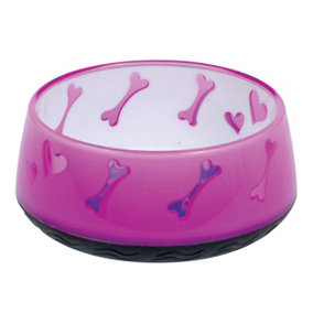 All For Paws Anti Slip Dog Bowl Blue Hearts Small