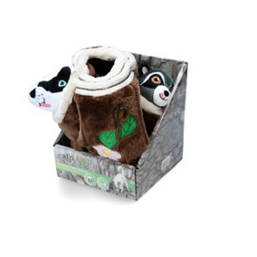 All For Paws Dig It Tree Trunk Burrow - M With 2 Cute Toys