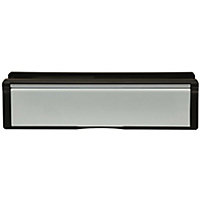 All in one Intumescent Letterbox Assembly 242mm Fixing Centres Polished Chrome