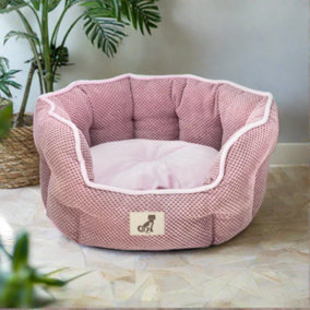 All Pet Solutions Alfie - Pink Soft Dog Bed - Size SMALL - MEDIUM - LARGE