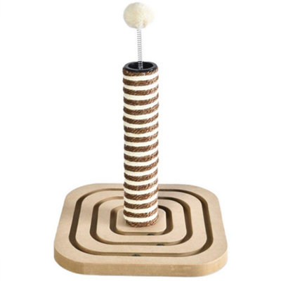 All Pet Solutions Small Cat Scratching Post With Wooden Base 40cm Price Comparisons | Compare The Build