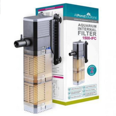 All Pond Solutions 1500L/H Aquarium Internal Filter Adj Flow 1500-IFC