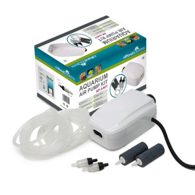 All Pond Solutions 180L/H Aquarium Air Pump Complete Kit AP-3