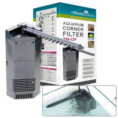 All Pond Solutions 250L/H Aquarium Internal Corner Filter 250-CIF