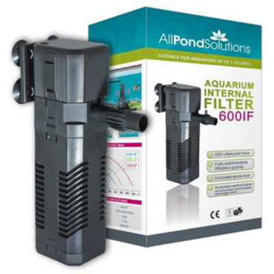 All Pond Solutions 600L/H Aquarium Internal Filter 600IF