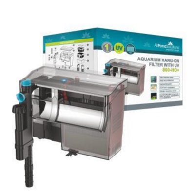 All Pond Solutions Aquarium Hang on Filter 800 L/H + 5W UV 800-HO+
