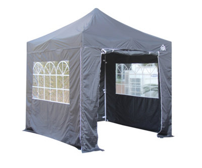 All Seasons Gazebos 2.5x2.5 Full Waterproof Pop Up Gazebo with 4