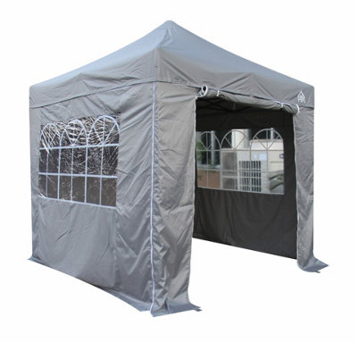 All Seasons Gazebos 2.5x2.5 Full Waterproof Pop Up Gazebo with 4