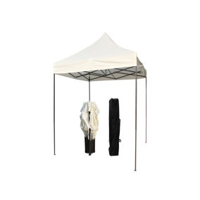 All Seasons Gazebos 2x2 Full Waterproof Pop Up Gazebo with 4 Lightweight Side Panels and Accessories White