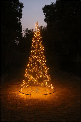 All surface 3.6m 1080 Gold Led Tree - 10% Twinkle