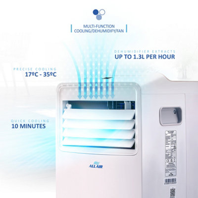 ALLAIR 5000BTU Smart Portable Air Conditioner Unit Remote-APP control