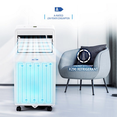 ALLAIR 8000BTU Smart Portable Air Conditioner Unit Remote-APP control