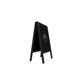 ALLboards 100x60 cm waterproof pavement sign with varnished black frame
