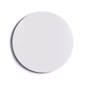ALLboards 30 cm diameter round magnetic panel in white - frameless white board