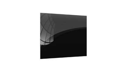 ALLboards 50x50cm black magnetic glass board- frameless glass board, tempered glass suitable for neodymium magnets