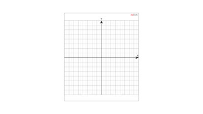 ALLboards 80x95cm magnetic dry-wipe overlay sheet - Coordinate system