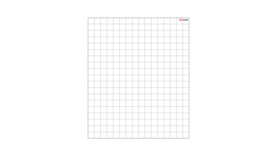 ALLboards 80x95cm magnetic dry-wipe overlay sheet - grid