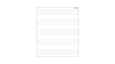 ALLboards 80x95cm magnetic dry-wipe overlay sheet - Staff