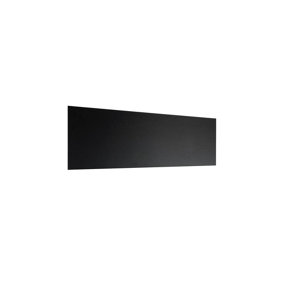 ALLboards 90x30cm Black chalk magnetic panel - black frameless chalk board