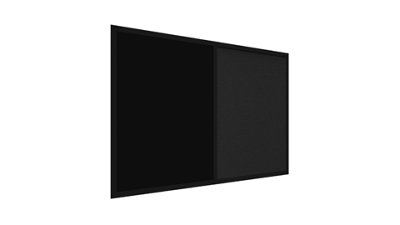 ALLboards 90x60cm black cork and black chalkboard Combii board with varnished black frame Price Comparisons | Compare The Build