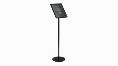 ALLboards A4 snap frame advertising stand with black aluminium frame - MENU Price Comparisons | Compare The Build