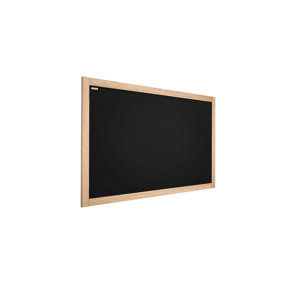 ALLboards Black chalkboard 120x90 cm natural wooden frame