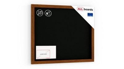 ALLboards Black chalkboard 50x40 cm wooden frame