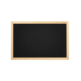 ALLboards Black chalkboard 70x50 cm natural wooden frame