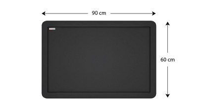 ALLboards Black chalkboard 90x60 cm wooden smartphone frame color black