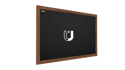 ALLboards Black magnetic chalkboard 150x100 cm wooden frame