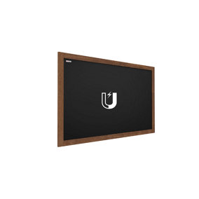 ALLboards Black magnetic chalkboard 90x60 cm wooden frame
