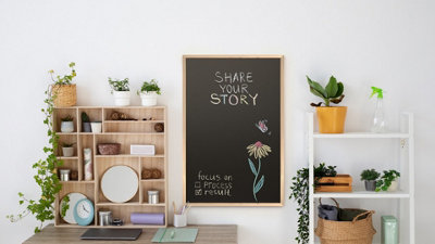 ALLboards Chalkboard 90x60 cm with a wooden frame ECO