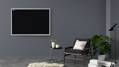 ALLboards Chalkboard black magnetic surface aluminium frame 180x120 cm