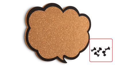 ALLboards Cork Chat Cloud Board 44x29 cm
