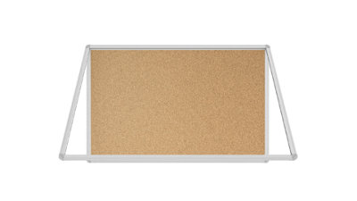 ALLboards Cork Display Case with Aluminium Frame 90x60cm Lockable Poster Case with Cork Rear Panel